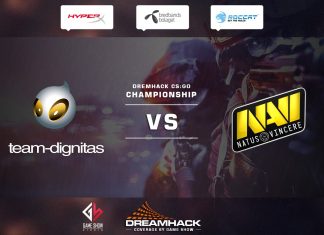 NaVi vs Dignitas de_mirage 1/4 финала DreamHack Winter 2014
