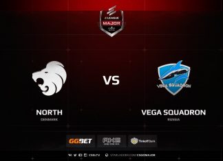 North vs Vega Squadron, overpass, ELEAGUE Major Boston 2018 Первый день турнира