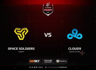 Space Soldiers vs Cloud9, cobblestone, ELEAGUE Major Boston 2018 Второй день турнира